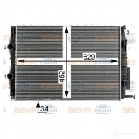 Радиатор охлаждения двигателя HELLA _BEHR HELLA SERVICE_ F15G7 8mk376700401 44812 - Изображение 4
