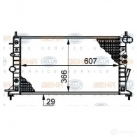 Радиатор охлаждения двигателя HELLA TEQCA _BEHR HELLA SERVICE_ 46068 8mk376720641 - Изображение 7