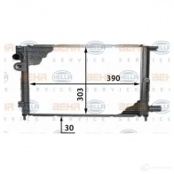 Радиатор охлаждения двигателя HELLA EBGBR 45772 _BEHR HELLA SERVICE_ 8mk376717321