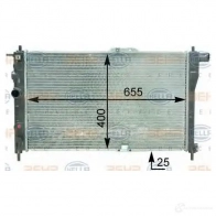 Радиатор охлаждения двигателя HELLA _BEHR HELLA SERVICE_ 46711 HAIQIDD 8mk376762541 - Изображение 5