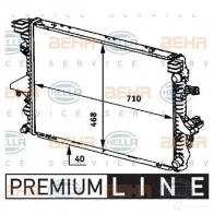 Радиатор охлаждения двигателя HELLA N1VNK _BEHR HELLA SERVICE_ 45937 8mk376719161 - Изображение 2