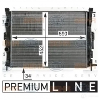 Радиатор охлаждения двигателя HELLA _BEHR HELLA SERVICE_ 44847 5WJNN 8mk376700681 - Изображение 4