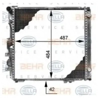 Радиатор охлаждения двигателя HELLA _BEHR HELLA SERVICE_ 8mk376713291 JTTL9C 45440 - Изображение 4