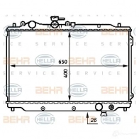 Радиатор охлаждения двигателя HELLA 8mk376706711 _BEHR HELLA SERVICE_ 400LP1S 44978
