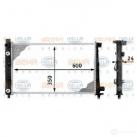 Радиатор охлаждения двигателя HELLA 45408 8mk376713051 _BEHR HELLA SERVICE_ H2WRS2V - Изображение 5