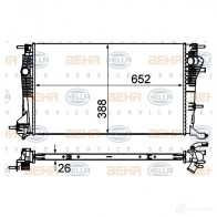 Радиатор охлаждения двигателя HELLA 44810 _BEHR HELLA SERVICE_ 8mk376700391 KB1Q06H - Изображение 4