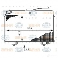 Радиатор охлаждения двигателя HELLA 8mk376710521 _BEHR HELLA SERVICE_ 45211 E4AHL - Изображение 6