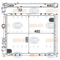 Радиатор охлаждения двигателя HELLA _BEHR HELLA SERVICE_ 45824 8mk376717781 TZGNHT - Изображение 5