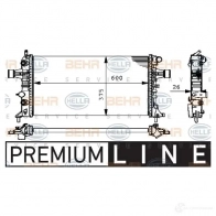 Радиатор охлаждения двигателя HELLA 45197 4YXP5AO 8mk376710321 _BEHR HELLA SERVICE_ - Изображение 7