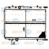 Радиатор охлаждения двигателя HELLA _BEHR HELLA SERVICE_ I4RE3 45846 8mk376718141 - Изображение 5