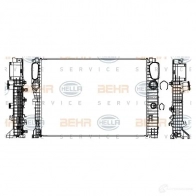 Радиатор охлаждения двигателя HELLA 924QEQP 8mk376700594 _BEHR HELLA SERVICE_ Mercedes E-Class (S211) 3 Универсал 2.1 E 220 T CDI (2108) 170 л.с. 2006 – 2009