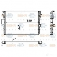Радиатор охлаждения двигателя HELLA 46521 _BEHR HELLA SERVICE_ 8mk376754401 F1J759 - Изображение 4