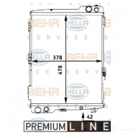 Радиатор охлаждения двигателя HELLA 45261 ZOFTXI _BEHR HELLA SERVICE_ 8mk376711281 - Изображение 5
