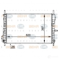 Радиатор охлаждения двигателя HELLA 8mk376764131 JFPF2P5 Ford Mondeo 3 (GE, B5Y) Хэтчбек 2.0 16V DI / TDDi / TDCi 90 л.с. 2000 – 2007 _BEHR HELLA SERVICE_