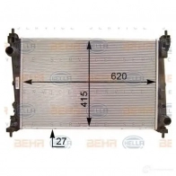 Радиатор охлаждения двигателя HELLA _BEHR HELLA SERVICE_ 46531 JMUALWI 8mk376754461 - Изображение 4