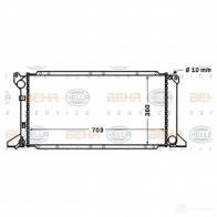 Радиатор охлаждения двигателя HELLA 8mk376768181 7RTIA 46924 _BEHR HELLA SERVICE_