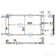 Радиатор охлаждения двигателя HELLA _BEHR HELLA SERVICE_ 47134 ECXXUZW 8mk376790011