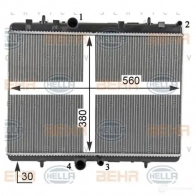 Радиатор охлаждения двигателя HELLA 8mk376700531 SFQVG _BEHR HELLA SERVICE_ 44827 - Изображение 4