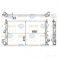 Радиатор охлаждения двигателя HELLA 44792 QP3VN 8mk376700264 _BEHR HELLA SERVICE_ - Изображение 6