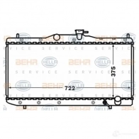 Радиатор охлаждения двигателя HELLA 8mk376773261 47038 9FMRS _BEHR HELLA SERVICE_