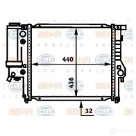 Радиатор охлаждения двигателя HELLA _BEHR HELLA SERVICE_ 8mk376713171 G4GUPF 45426 - Изображение 6