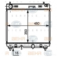 Радиатор охлаждения двигателя HELLA 8mk376756791 Toyota Vitz (XP90) 2 Хэтчбек 1.4 D 4D (NLP90) 90 л.с. 2005 – 2024 _BEHR HELLA SERVICE_ I3JVJ0