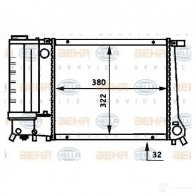 Радиатор охлаждения двигателя HELLA XFCH5N _BEHR HELLA SERVICE_ 45761 8mk376717221 - Изображение 6