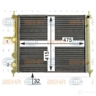 Радиатор охлаждения двигателя HELLA U9U0NR 8mk376900141 _BEHR HELLA SERVICE_ 47230 - Изображение 6