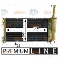 Радиатор охлаждения двигателя HELLA 8mk376900271 47250 LUR6XI _BEHR HELLA SERVICE_ - Изображение 6