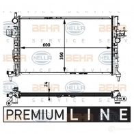 Радиатор охлаждения двигателя HELLA _BEHR HELLA SERVICE_ 9VDGNR 8mk376715321 45625