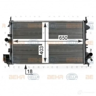 Радиатор охлаждения двигателя HELLA _BEHR HELLA SERVICE_ 44805 9CT1E 8mk376700351 - Изображение 4