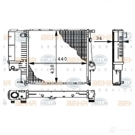 Радиатор охлаждения двигателя HELLA _BEHR HELLA SERVICE_ 45289 8mk376711571 OBQQ29R - Изображение 8