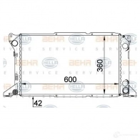 Радиатор охлаждения двигателя HELLA 46026 FKHO09 _BEHR HELLA SERVICE_ 8mk376720221 - Изображение 6