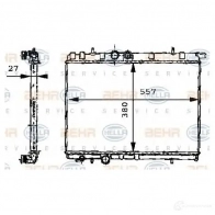 Радиатор охлаждения двигателя HELLA _BEHR HELLA SERVICE_ AQOAWL 45793 8mk376717531 - Изображение 5