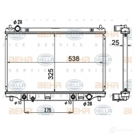 Радиатор охлаждения двигателя HELLA _BEHR HELLA SERVICE_ Mazda 8mk376790371 9EHR1