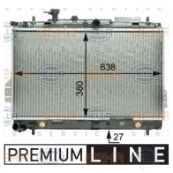 Радиатор охлаждения двигателя HELLA _BEHR HELLA SERVICE_ 9K38ZZN Hyundai Matrix 8mk376762291