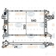 Радиатор охлаждения двигателя HELLA 45542 VDOZR2 _BEHR HELLA SERVICE_ 8mk376714371 - Изображение 5