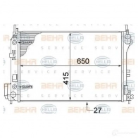 Радиатор охлаждения двигателя HELLA J98MNPU 8mk376771211 46989 _BEHR HELLA SERVICE_ - Изображение 5