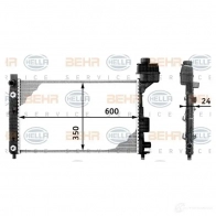 Радиатор охлаждения двигателя HELLA Mercedes A-Class _BEHR HELLA SERVICE_ 8mk376713044 WCBHS9Q