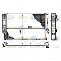 Радиатор охлаждения двигателя HELLA 45422 8mk376713134 _BEHR HELLA SERVICE_ VG87QI - Изображение 4