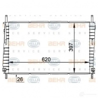 Радиатор охлаждения двигателя HELLA Ford Mondeo 3 (GE, B5Y) Хэтчбек 2.5 V6 24V 170 л.с. 2000 – 2007 _BEHR HELLA SERVICE_ 8mk376764121 V06P1