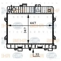 Радиатор охлаждения двигателя HELLA B6144J 45757 _BEHR HELLA SERVICE_ 8mk376717191 - Изображение 5