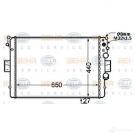 Радиатор охлаждения двигателя HELLA _BEHR HELLA SERVICE_ 8mk376724561 46225 JRF0U9 - Изображение 7