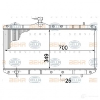 Радиатор охлаждения двигателя HELLA _BEHR HELLA SERVICE_ 8mk376773021 5HHVPUO 47034