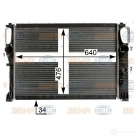 Радиатор охлаждения двигателя HELLA _BEHR HELLA SERVICE_ 44840 PBRTMSB 8mk376700604 - Изображение 4