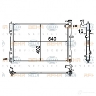 Радиатор охлаждения двигателя HELLA 8mk376790321 D3UBY 47165 _BEHR HELLA SERVICE_