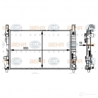 Радиатор охлаждения двигателя HELLA _BEHR HELLA SERVICE_ AJIQGKX Mercedes A-Class 8mk376721034