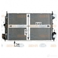 Радиатор охлаждения двигателя HELLA 44794 MGKLS 8mk376700274 _BEHR HELLA SERVICE_ - Изображение 6