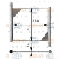 Радиатор охлаждения двигателя HELLA 8mk376712551 _BEHR HELLA SERVICE_ Smart Fortwo (450) 1 Купе 0.8 CDI (4500. 4501) 41 л.с. 2004 – 2007 9Y3PX
