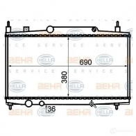 Радиатор охлаждения двигателя HELLA 45800 8mk376717594 _BEHR HELLA SERVICE_ BEECC4 - Изображение 6
